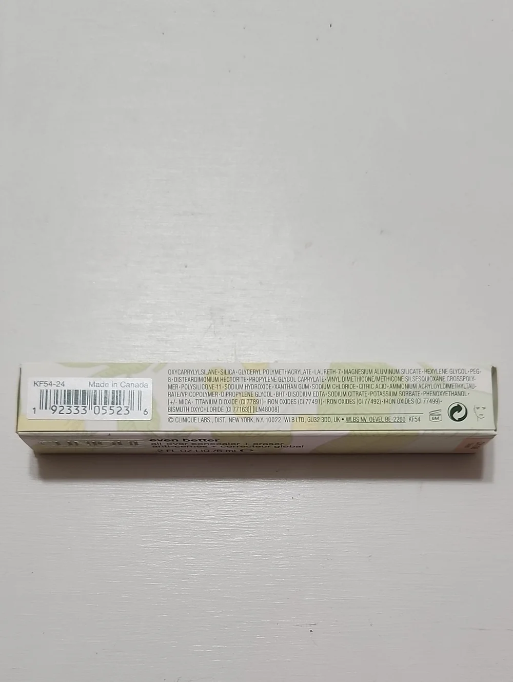 CLINIQUE CN08 Linen Even Better All-Over Concealer + Eraser